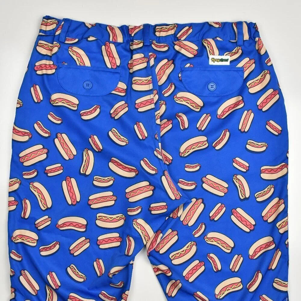 Tipsy Elves Mens Hot Dog Golf Knickers Pants - XXL - Picture 2 of 6